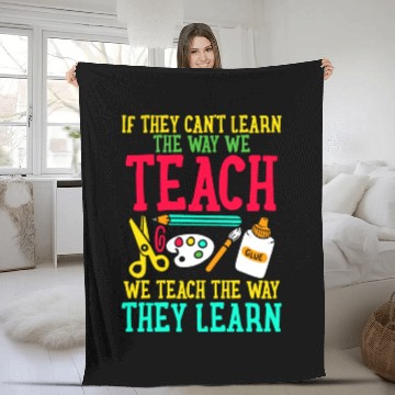 Discover SPED Teacher Special Education Fleece Blankets