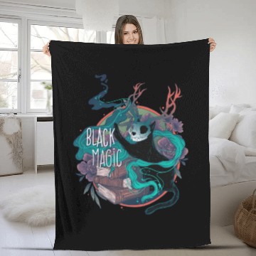 Discover Black Magic Fleece Blankets