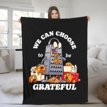 Discover we can choose to be grateful Fleece Blankets