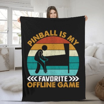 Discover Pinball Is My Favorite Offline Game I Pinball Fleece Blankets