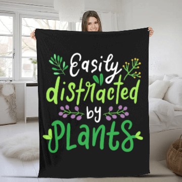 Discover Plants Flowers Gardener Gardening Garden Fleece Blankets