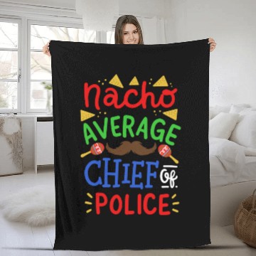 Discover Chief Police Cinco De Mayo Fleece Blankets