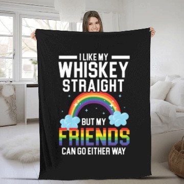Discover Gay Rights Rainbow Pride Month LGBTQ Pride Parade Fleece Blankets