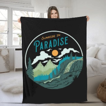 Discover Sunrise in Paradise Fleece Blankets