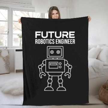 Discover Future Robotics Engineer Machine Toys Fleece Blankets