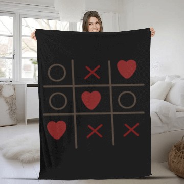 Discover Cool Valentine s Day Criss Cross Heart Fleece Blankets