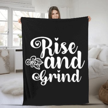 Discover Rise and Grind Fleece Blankets
