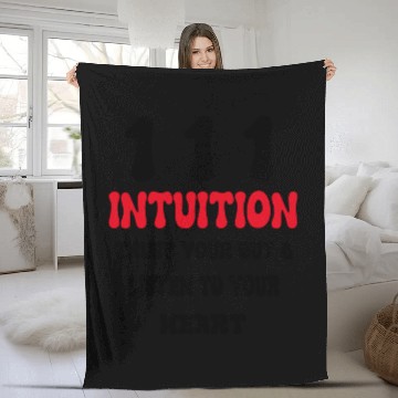 Discover 111 Intuition Angel Numbers Fleece Blankets