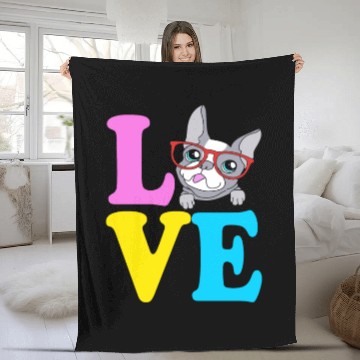 Discover Boston Terrier Sunglasses I Love My Boston Terrier Fleece Blankets
