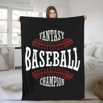 Discover Fantasy Baseball Champion Athletic Sports Baseball Fleece Blankets