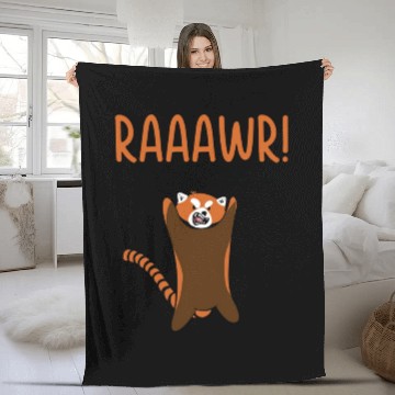 Discover Red Panda Animal Lover Cute Animal Nature Wildlife Fleece Blankets