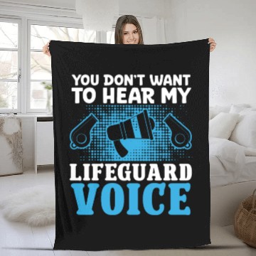 Discover Dont want hear my lifeguard voice pool guard Fleece Blankets