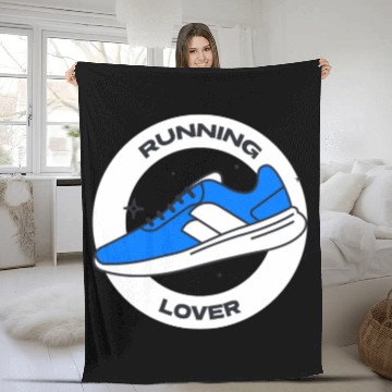 Discover Running Lover | Man Jogging Exercise Fleece Blankets