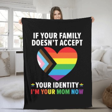 Discover Gay Rights Rainbow Pride LGBTQ Gay Pride Parade Fleece Blankets
