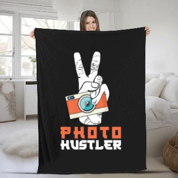 Discover Photography Photographer Photo Hustler Fleece Blankets