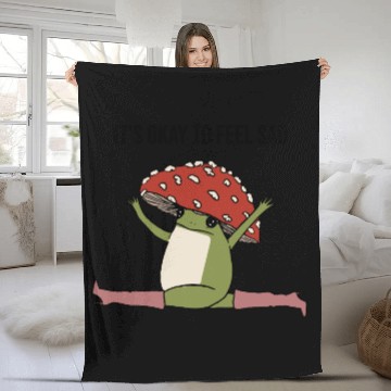 Discover it's okay to feel sad Fleece Blankets