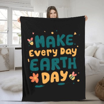 Discover Make Everyday Earth Day Nature Conservation Fleece Blankets
