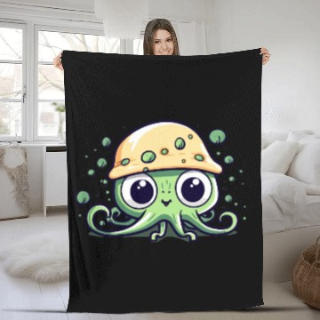 Discover Kawaii Octopus Fleece Blankets