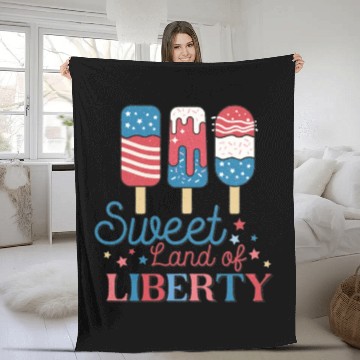 Discover Sweet Land Of Liberty Fleece Blankets