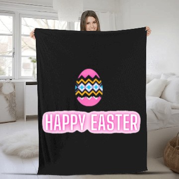 Discover Happy easter colored eggs design Fleece Blankets