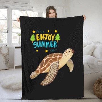 Discover Sea Turtle Fleece Blankets