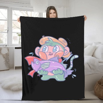 Discover Baby Monkey 40 Fleece Blankets