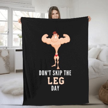 Discover Don't Skin The Leg Day Fleece Blankets