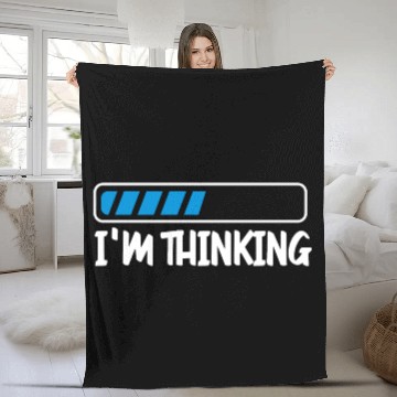 Discover I'm Thinking Computer Scientist Programmer Cloud Fleece Blankets