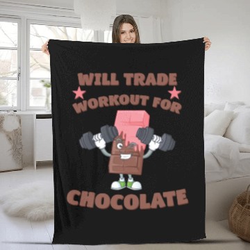 Discover Will Trade Workout For Chocolate Fleece Blankets