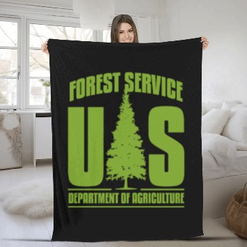 Discover FS US Department of Agriculture Fleece Blankets