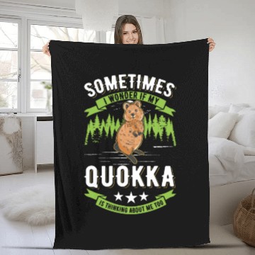 Discover Quokka Gift Short-tailed Kangaroo Fleece Blankets