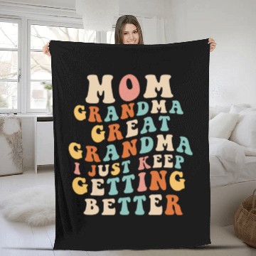 Discover Great Grandma Fleece Blankets Women Mom Grandma Gigi Mama