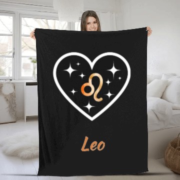 Discover LEO ZODIAC SIGN, astrology, birthday Fleece Blankets