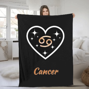 Discover CANCER ZODIAC SIGN, astrology, birthday Fleece Blankets