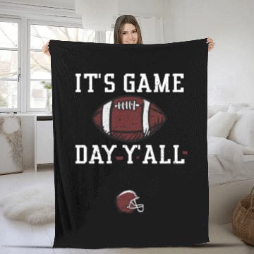 Discover It's Game Day Y'all - Football Fleece Blankets