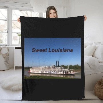 Discover Sweet Louisiana Fleece Blankets