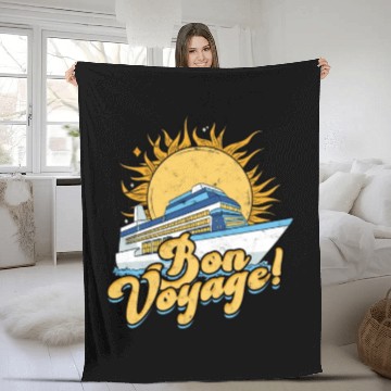 Discover Bon voyage! - Cruise Fleece Blankets