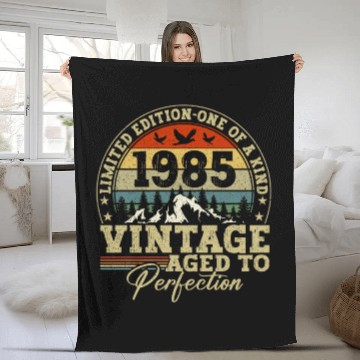 Discover Vintage Limited Edition One Of A Kind 1985 Fleece Blankets