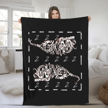 Discover Tiger Fleece Blankets