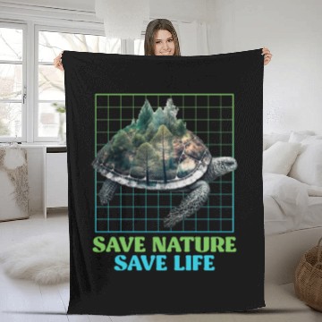 Discover Save Nature protected species Environment Fleece Blankets