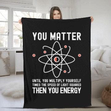 Discover Funny Science, Atom Science, You Matter Energy, Fleece Blankets