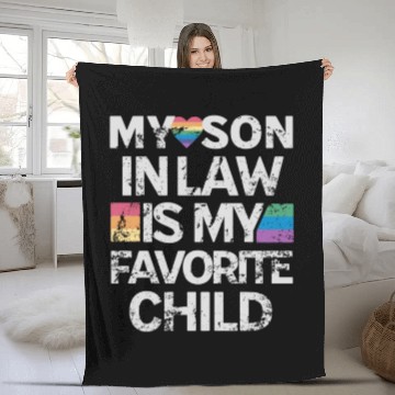 Discover My Son In Law Is My Favorite Child Fleece Blankets
