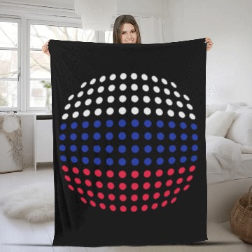 Discover Russian Flag Fleece Blankets