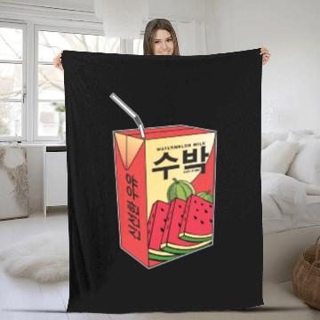 Discover K Pop Watermelon Drink Korea Kpop Korean Drink Fleece Blankets