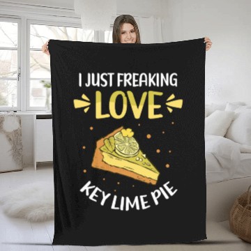 Discover Pies Lover Love Key Lime Pie Fleece Blankets
