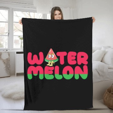 Discover Sweet watermelon typography. Fleece Blankets