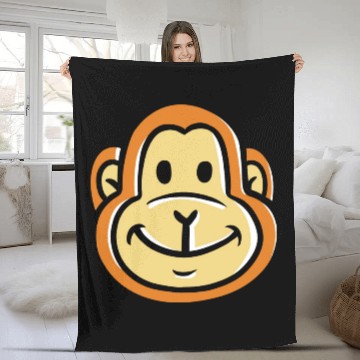 Discover Monkey Primate Chimpanzee Fleece Blankets