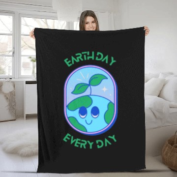 Discover Earth Day Everyday - Earth day 2023 Fleece Blankets