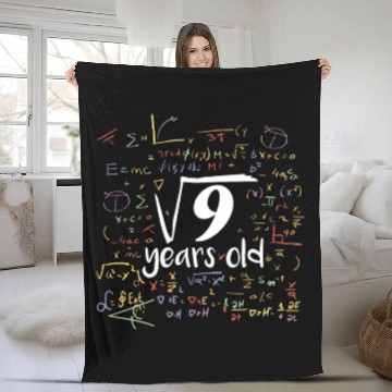 Discover Math Quote 3 Years Old Birthday 3rd Birthday Fleece Blankets