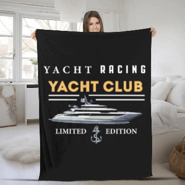 Discover Yacht Racing Yacht Club Fleece Blankets